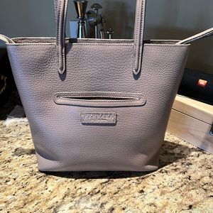 Like new leather Brighton taupe tote. Dimensions in picture